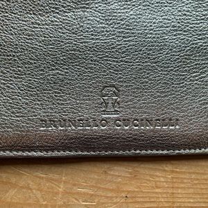 Brunello Cucinelli Sparkly Monili Wallet Bag Clutch Evening Leather Continental.